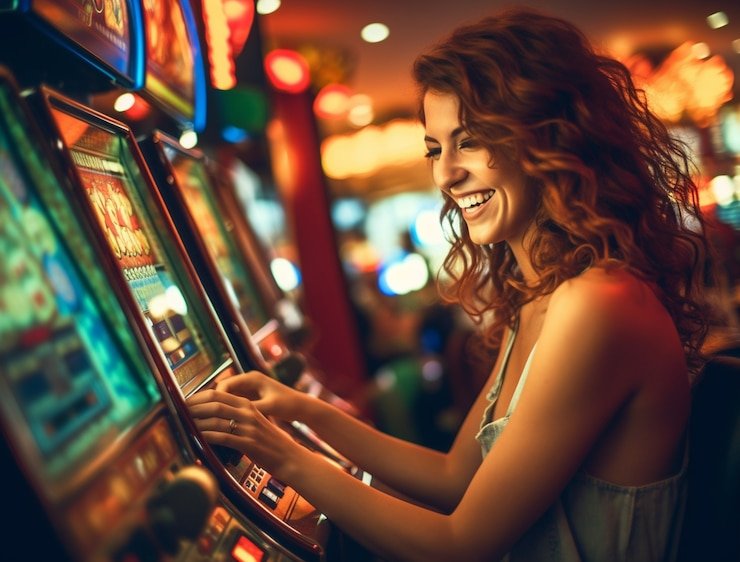 Tampilan antarmuka Texas Hold'em Bonus dengan kartu dealer dan pemain
